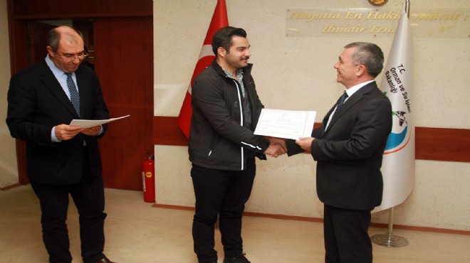 DSİ İzmir’de  sertifika   heyecanı